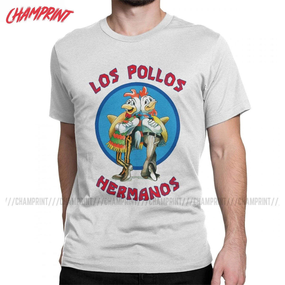 Men's Los Pollos Hermanos Breaking Bad T Shirt TV 100% Cotton Clothing Funny Short Sleeve O Neck Tee Shirt 6XL T-Shirts