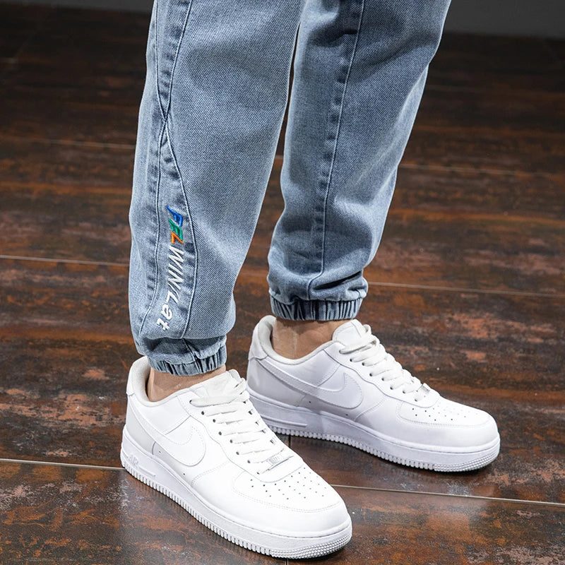 Spring Summer Black Blue Cargo Jeans Men Streetwear Denim Jogger Pants Men Baggy Harem Jean Trousers Plus Size 6XL 7XL 8XL - reetell