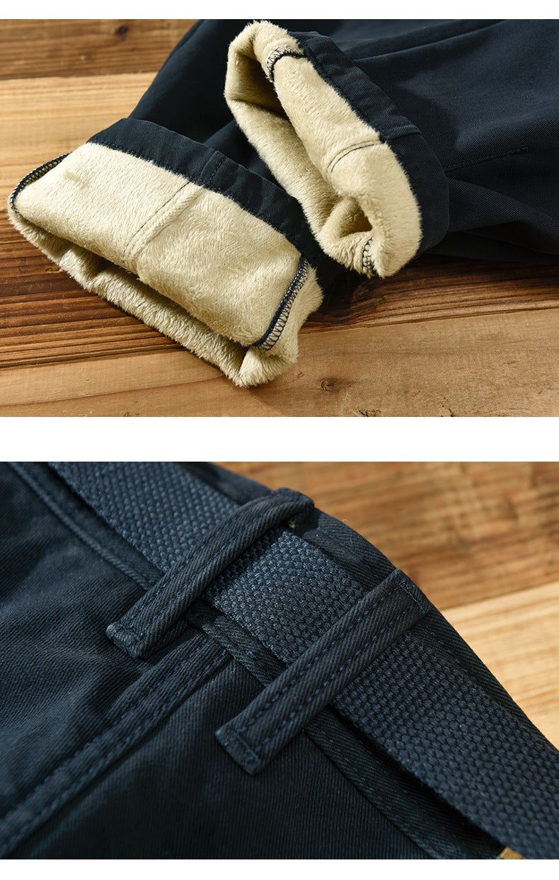 Spring Autumn New Pure Cotton Men Cargo Pants Men Clothing Casual Loose Belt Mid Waist Slim Fit Joggers Men Trouser AZ329 AZ378 - reetell