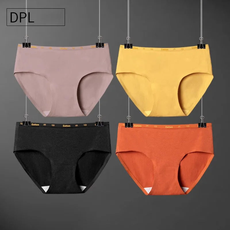 DPL pure cotton seamless women's underwear antibacterial full cotton crotch Japanese breathable girl student triangle - reetell