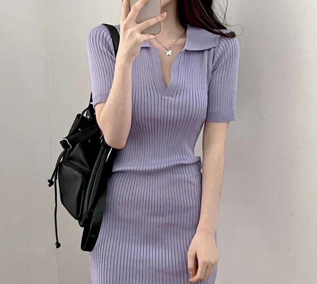 White Female Dresses 2024 Tight Mini Purple Clothing Bodycon Short Black Women's Dress Loose New in Cotton Promotion Outfits Y2k - reetell