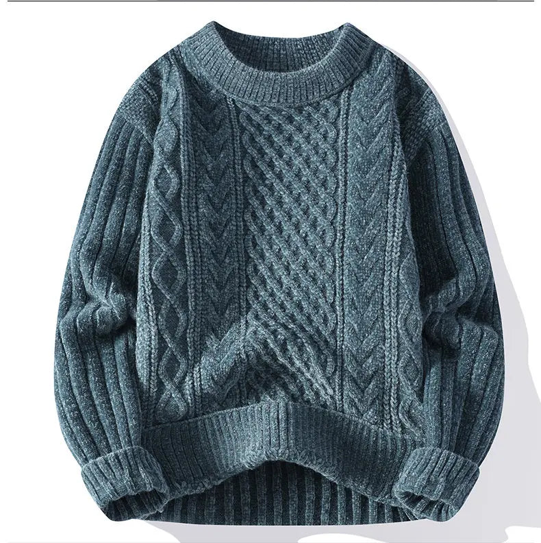 Sweaters men 2024 winter korean style mens warm sweater mens fashion sweaters autumn Men's wool pullovers male MY7116 - reetell