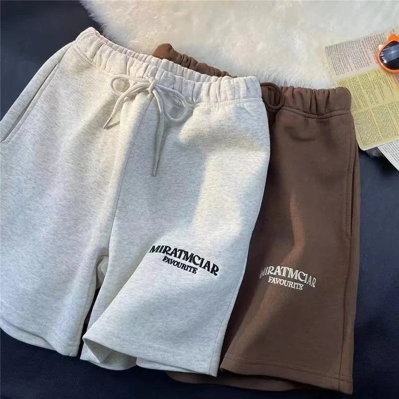 Summer New Leisure Fashion Sports Shorts Street Man Fashion Minimalist Sports Beach Pants Letter Embroidered Cotton Shorts - reetell