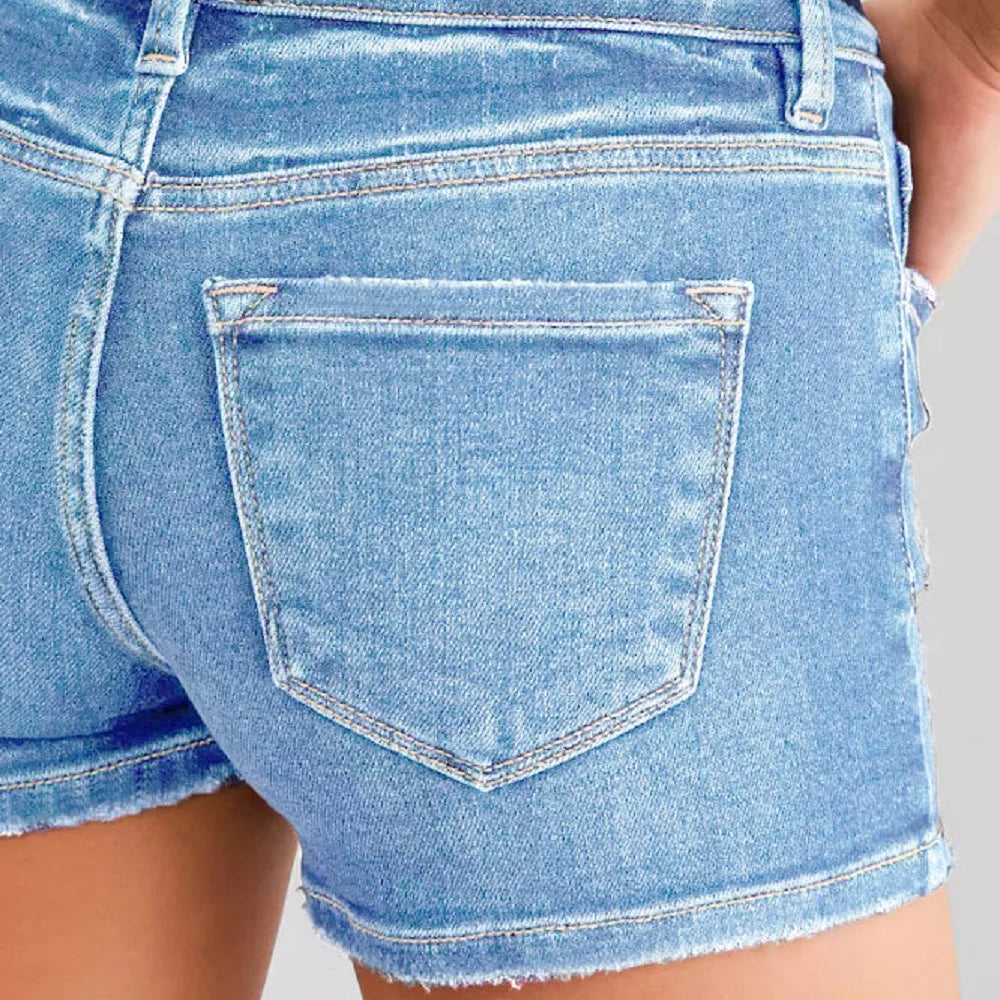 ﻿ Women Summer Denim Shorts Ladies Ripped Hole Jeans Short Pants Ropa para mujer - reetell