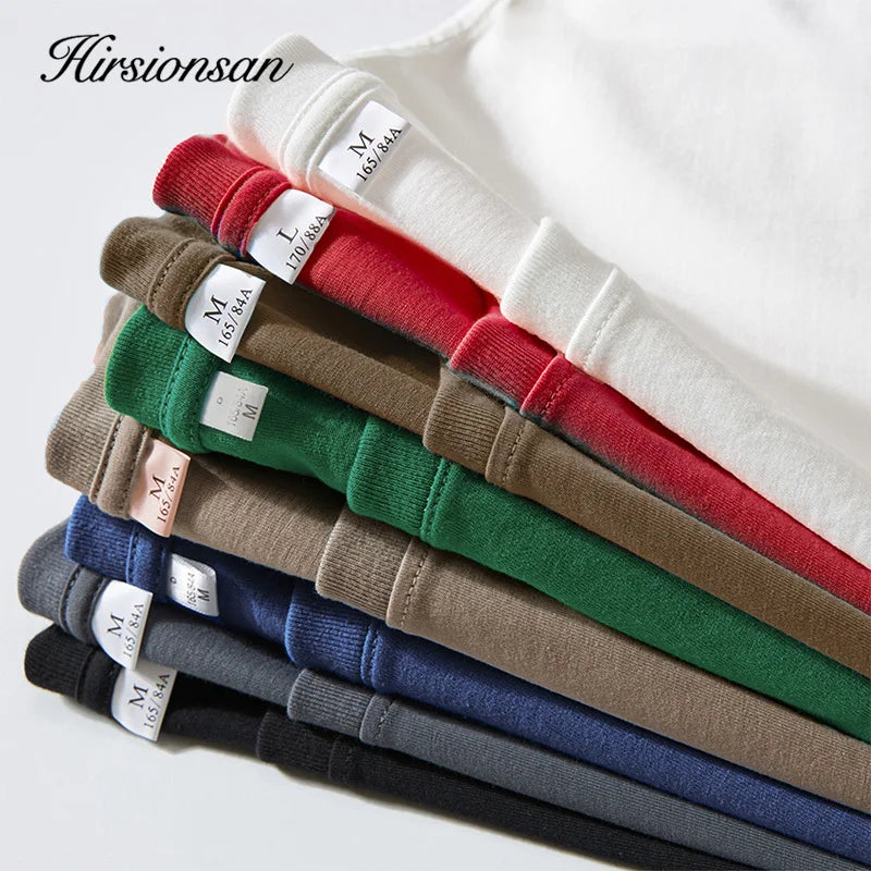 Hirsionsan 100% Cotton Letter Print T Shirt Women 2024 Summer New Basic Vintage Tee Casual Loose Chic O Neck Female Couple Tops - reetell