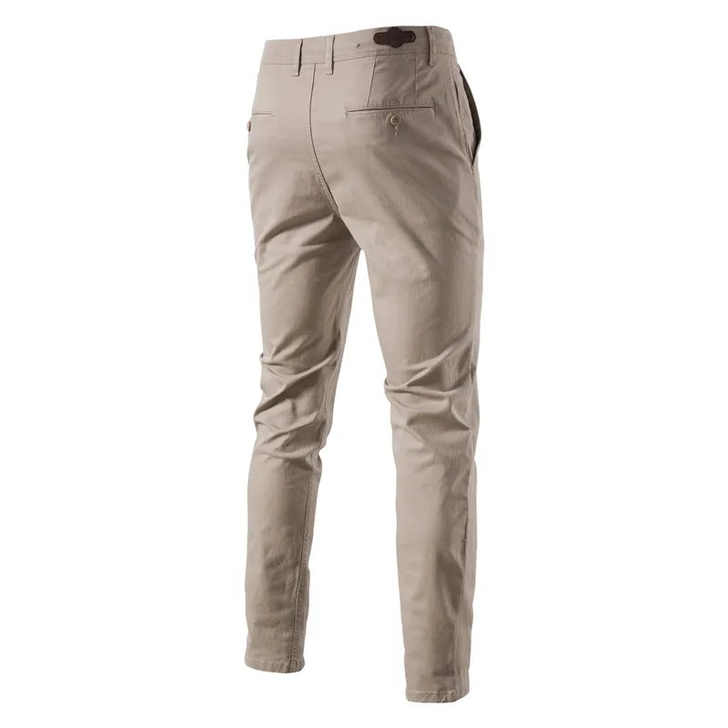 AIOPESON Casual Cotton Men Trousers Solid Color Slim Fit Men's Pants New Spring Autumn High Quality Classic Business Pants Men - reetell