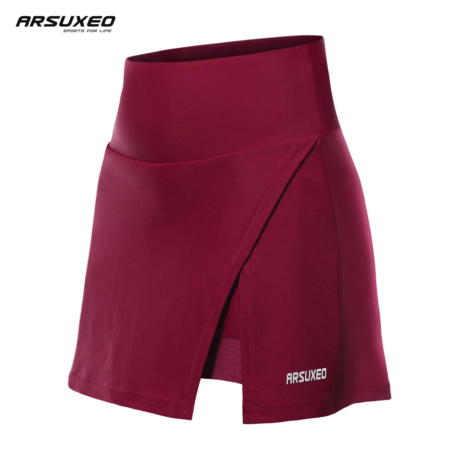 ARSUXEO Women's Cycling Shorts Bicycle Summer Casual Workout Padded Pockets Tennis Golf Culottes Yoga Fitness Shorts Skirts D315 - reetell