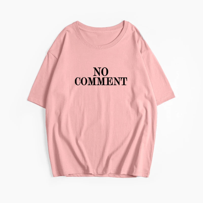 Hirsionsan Letter Printed T Shirt Women Summer New Cotton Crew Neck Short Sleeve Tees Female Oversized Higt Street Gothic Tops - reetell