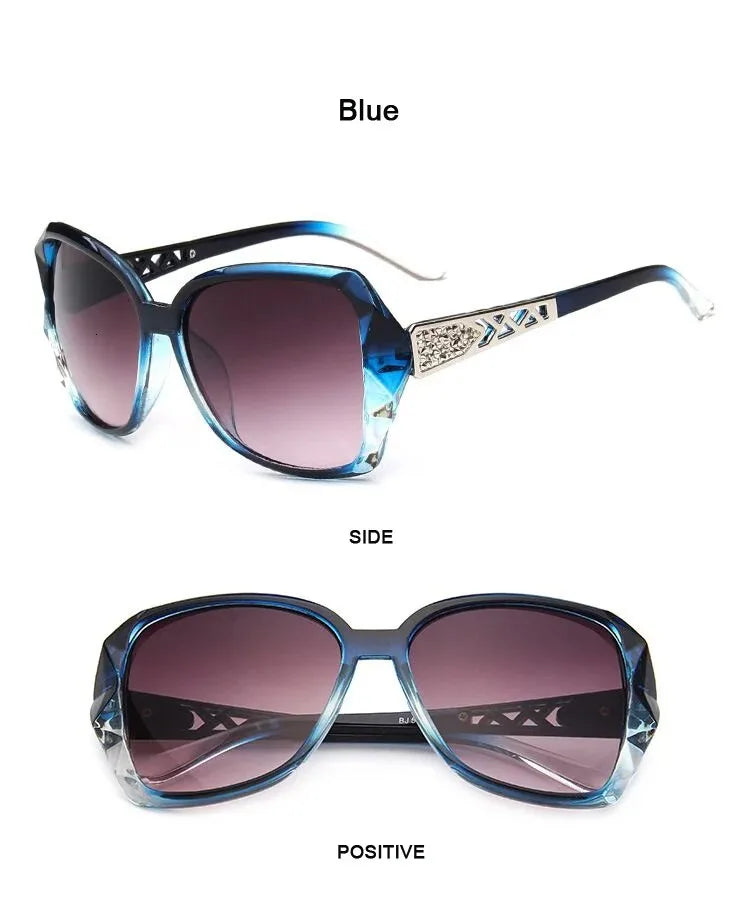 Fashion Square Sunglasses Women Luxury Brand Big Purple Sun Glasses Female Mirror Shades Ladies Oculos De Sol Feminino