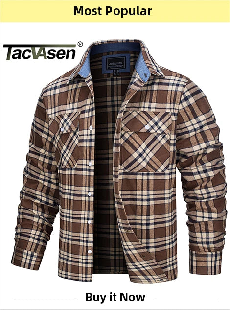 TACVASEN Waterproof Softshell Jackets Mens Winter Fleece Lined Work Jackets Zipper Pocket Outdoor Jacket Male Windbreaker - reetell