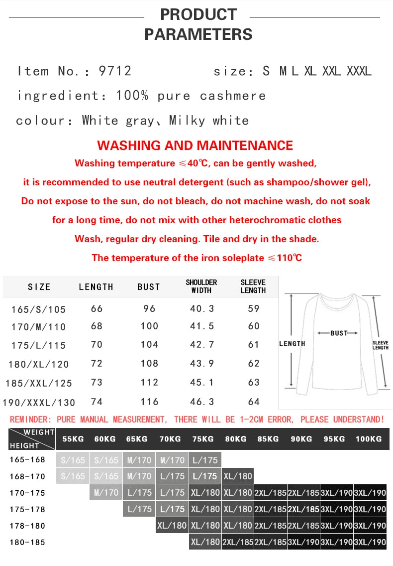 Winter top thickened pure cashmere sweater men's v-neck jacquard knitted sweater student warm bottoming shirt youth fashion - reetell