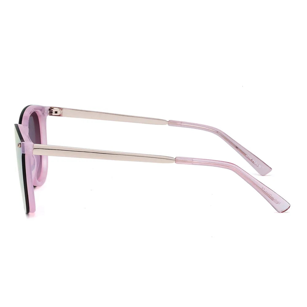 JIM Trendy Rimless Mirrored Sunglasses Reflective Sun Glasses for Women Men UV400 - reetell