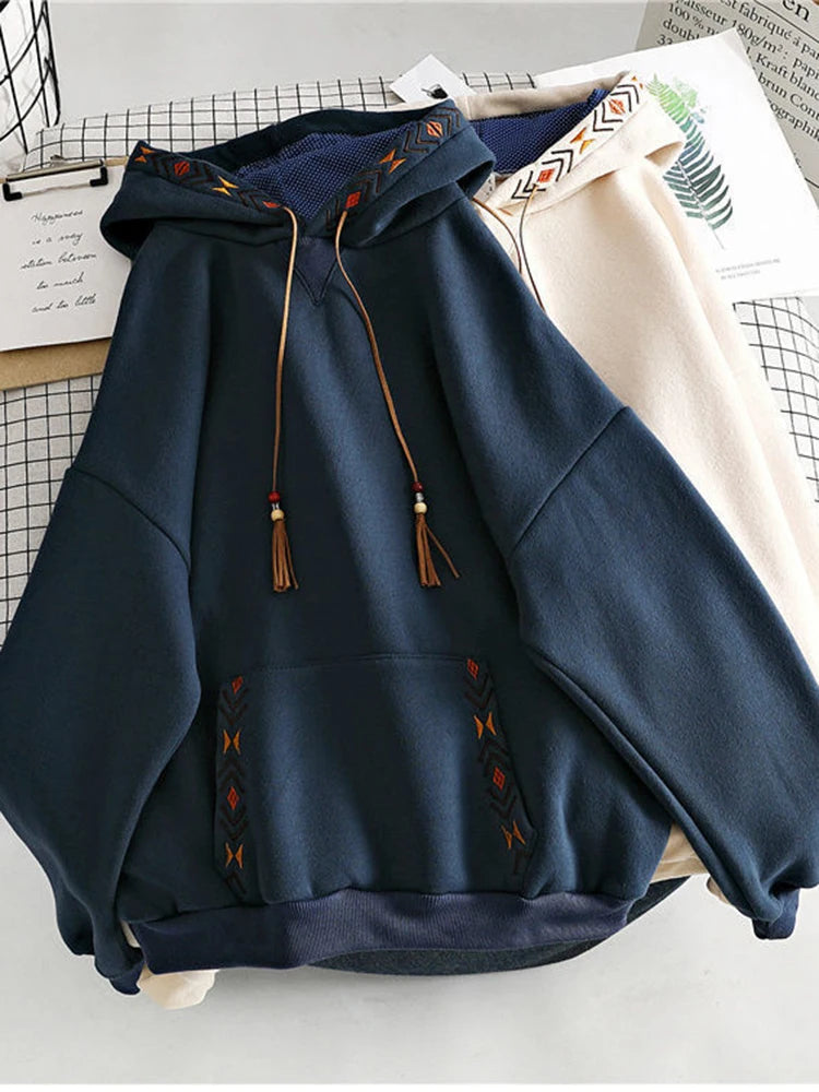 JMPRS Designed Women Hoodies Oversize Fall Pullover Student Coats Hooded Korean Long Sleeve Ladies Harajuku Sweatshirt New - reetell