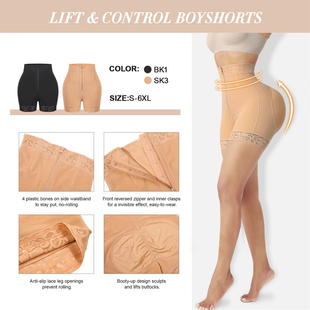 Colombian shaperwear Waist Trainer Full Body Shaper Underbust Slimming Sheath Corset Girdle Butt Lifter Bodysuit Women - reetell