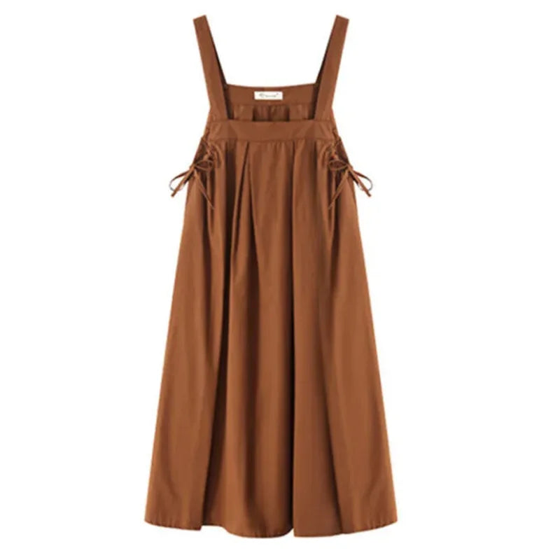 New Summer Loose Dress Fashion Casual Ladies Women Strap Dress