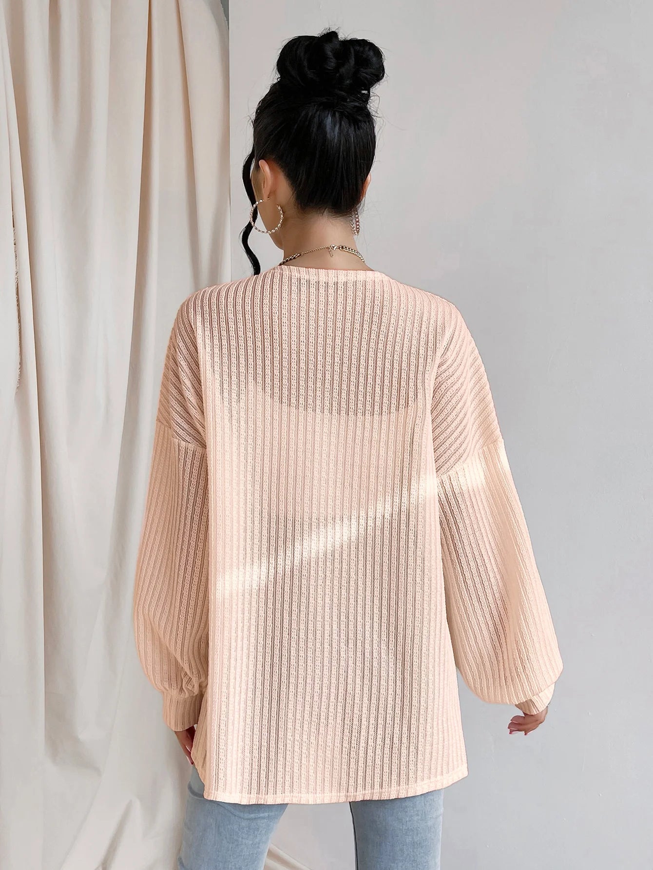 Women's 2023 Fall Winter Long Sleeve Open Front Casual Lightweight Soft Cardigan Sweater Outerwear - reetell