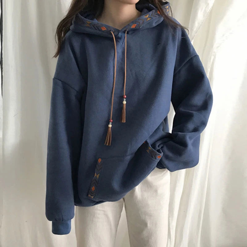 JMPRS Designed Women Hoodies Oversize Fall Pullover Student Coats Hooded Korean Long Sleeve Ladies Harajuku Sweatshirt New - reetell