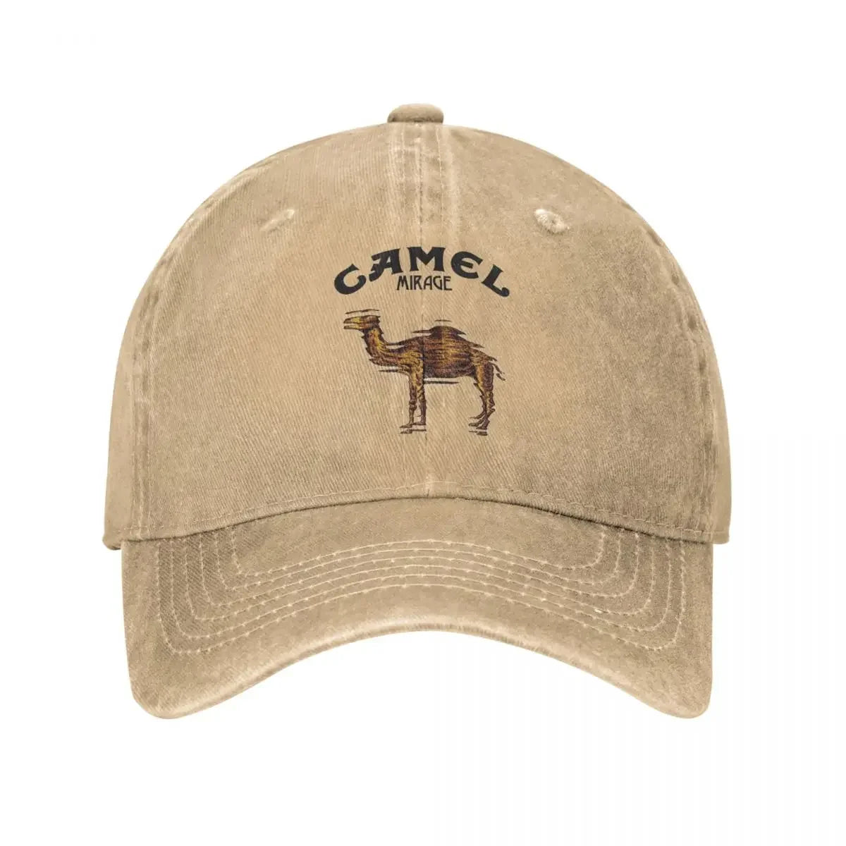 Camel Mirage Band Men Women Baseball Caps Distressed Washed Caps Hat Vintage Outdoor All Seasons Travel Adjustable Fit Sun Cap