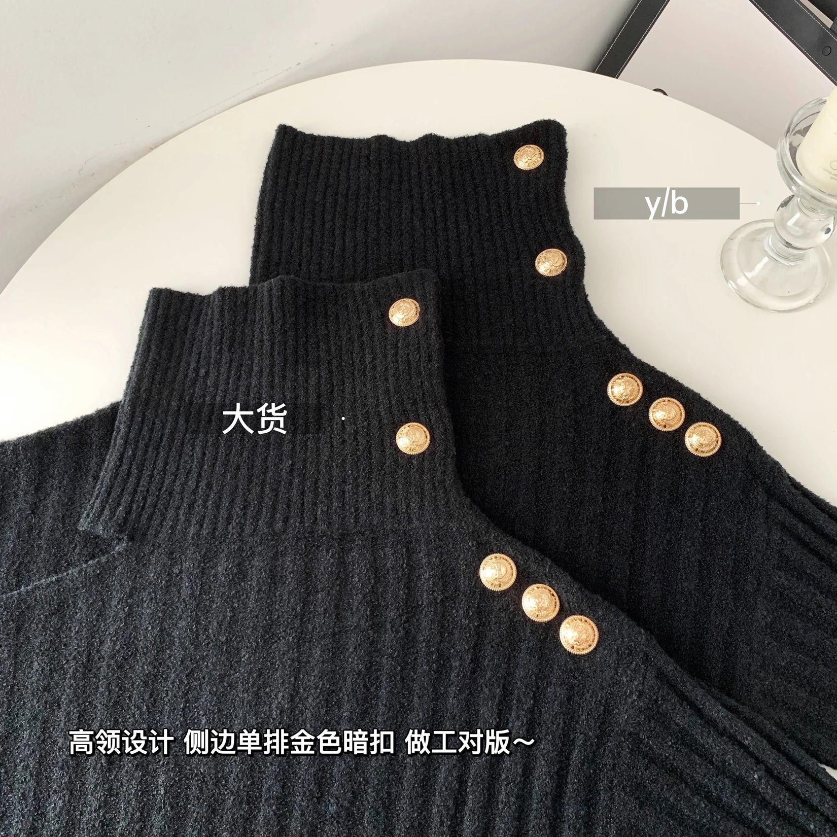 Autumn Winter Woman Old Money French Vintage Turtleneck Sweater Long Sleeve Pullovers Design Knitwears Coquette Aesthetic Thick - reetell