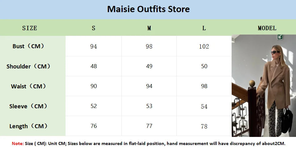 Casual Double-breasted Lapel Oversized Woolen Overcoat Women Chic Pockets Full Sleeve Coat 2024 New Autumn Lady Retro Streetwear - reetell