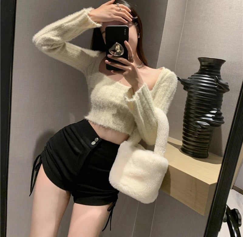 Booty Tight Short Pants for Woman To Wear High Waist Black Women's Shorts Skinny Mini Sexy Outfits Fashion Trend 2024 Low Price - reetell