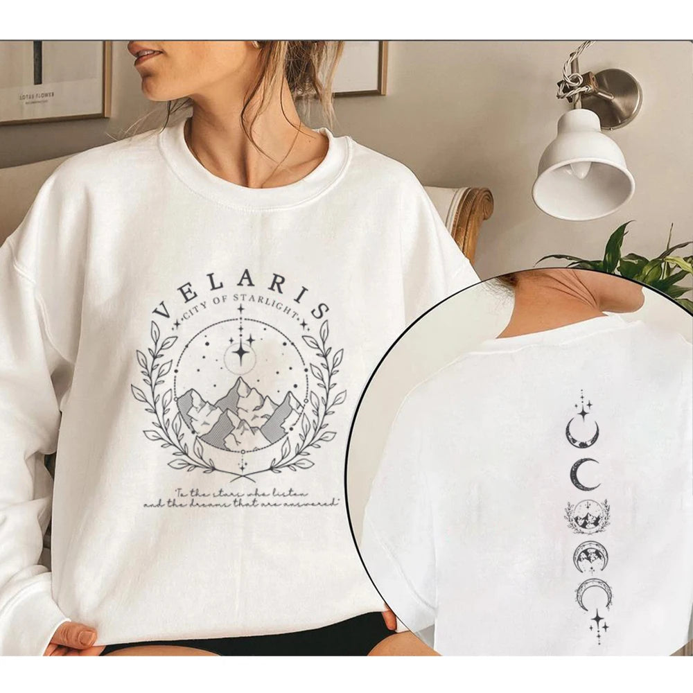 Velaris Sweatshirt Velaris City of Starlight Shirt The Night Court Shirts SJM Merch ACOTAR Hoodie Unisex Long Sleeve Sweatshirts - reetell