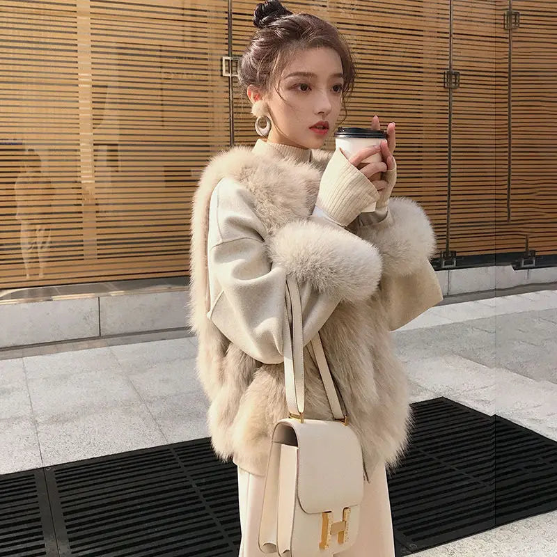 2024 Newest Fashion Quality Fur Vest Coat Warm Women's Vests Winter Furs Fox s Jacket for Women - reetell