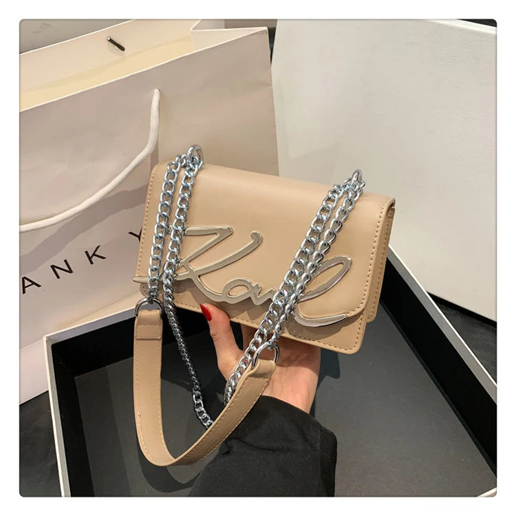 This Year's Popular Bags for Women New Fashion Letter Trend Shoulder Bag Ins Women's Crossbody Small Square Bag Наклонная Сумка - reetell