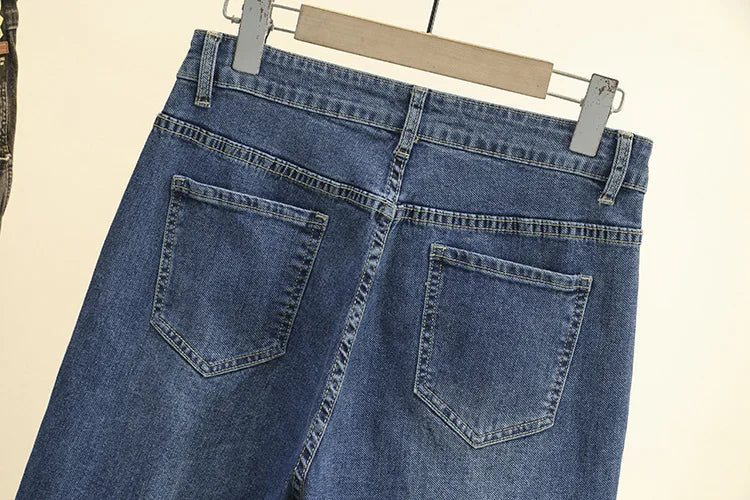 Spring New Babby Jeans Women High Waist Loose Woman jeans Large Size Women's Harem Pants Mom Jeans Denim Pants - reetell