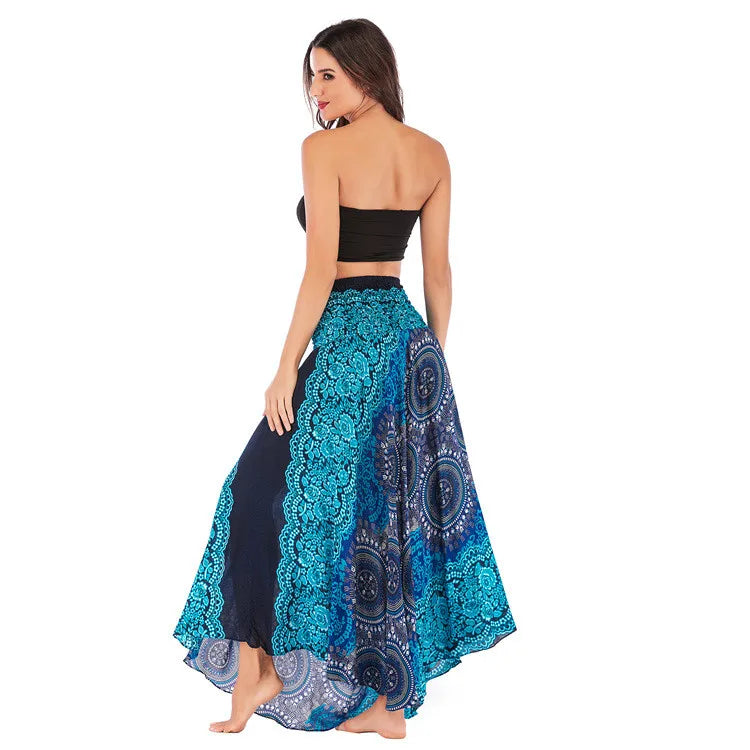 Sexy Summer Long Boho Bottom Women Skirt Vintage Casual Ropa Mujer Faldas Loose Fashion y2k Maxi Skirts Woman Clothing Saia Jupe - reetell