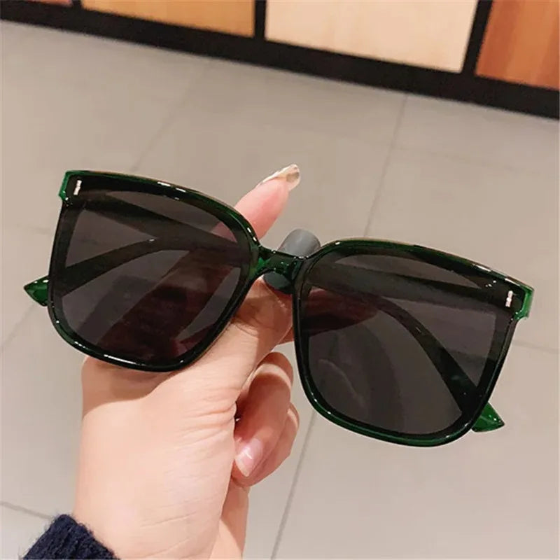 Retro New Sunglasses Men Women Popular Square Sun Glasses Ladies Black Eyeglasses Driver Goggles UV400 Gafas De Sol - reetell