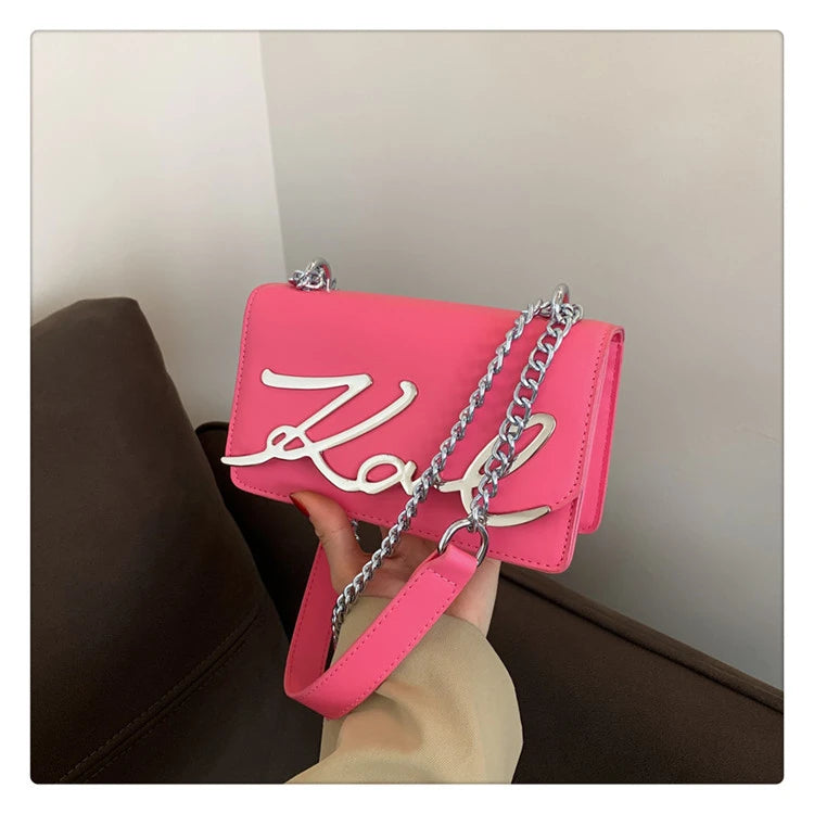 This Year's Popular Bags for Women New Fashion Letter Trend Shoulder Bag Ins Women's Crossbody Small Square Bag Наклонная Сумка - reetell