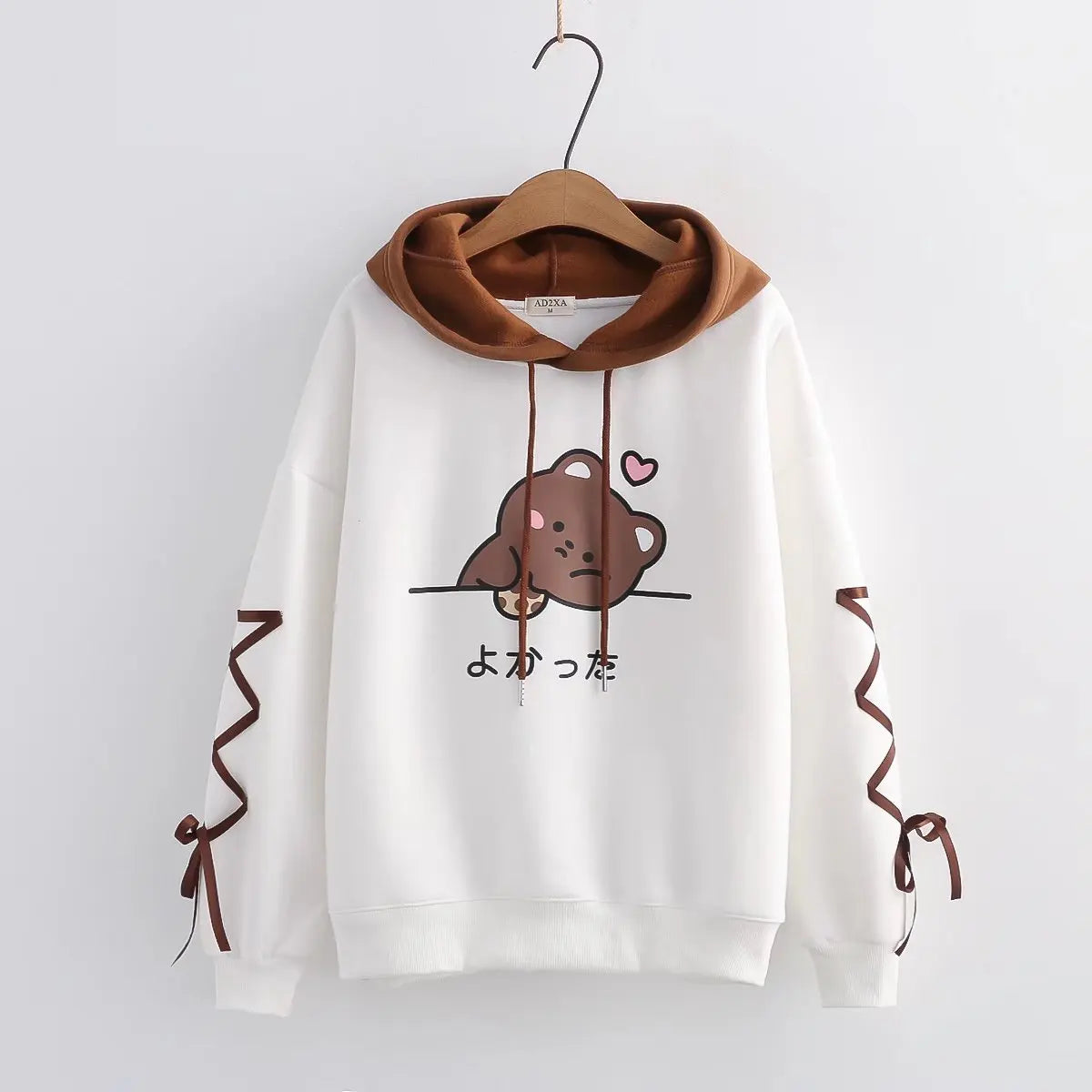 Hot Autumn Cute Fox Printing Hooded Sweatshirt Women Clothing Pullovers Plus Velvet Patchwork Female Sweet Thick Warm Hoodies - reetell