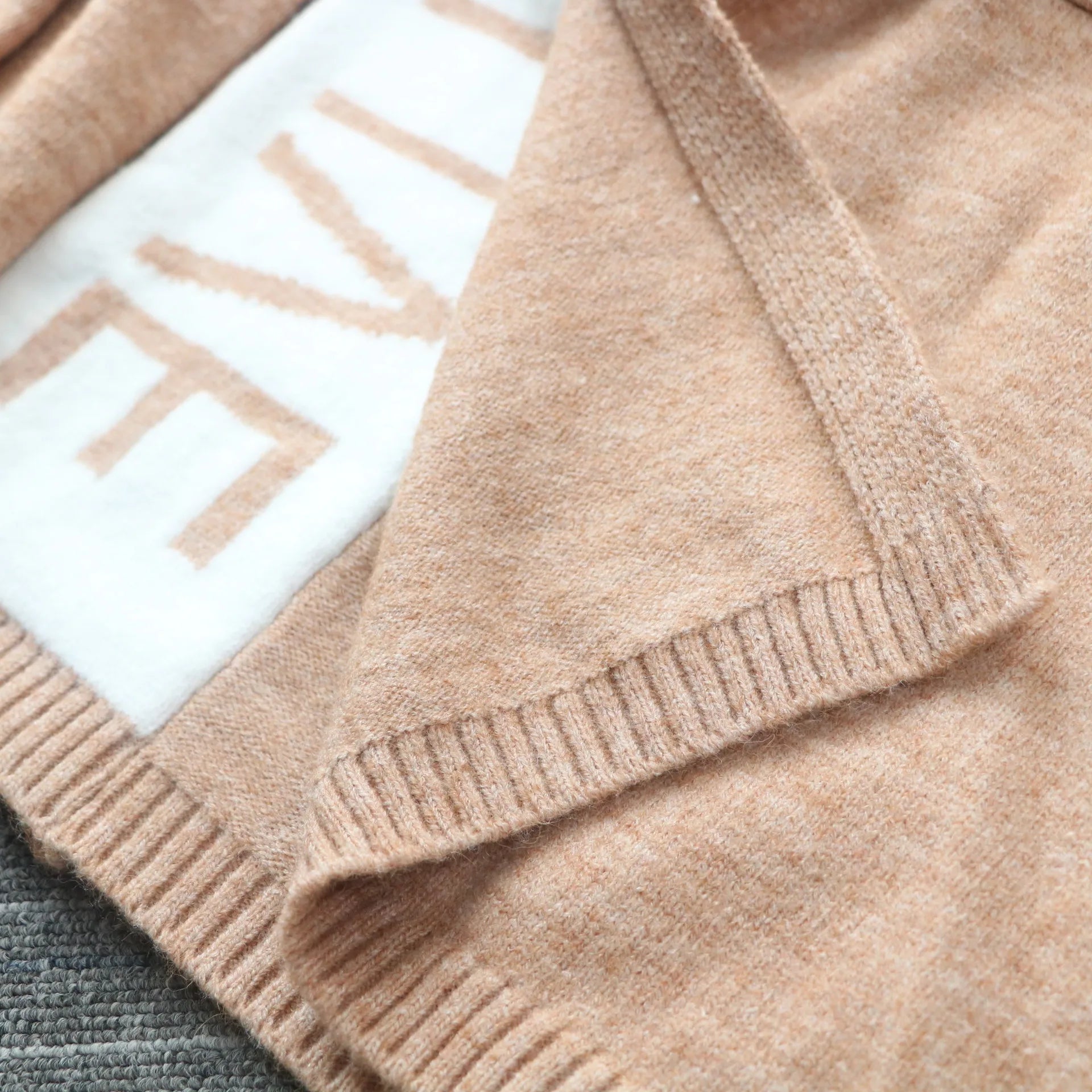 Sweater Cardigan Women Hooded Letter Long Knit Jacket Streetwear Loose Sweaters 2023 Autumn Warm Winter Clothes Knitwear Coat - reetell