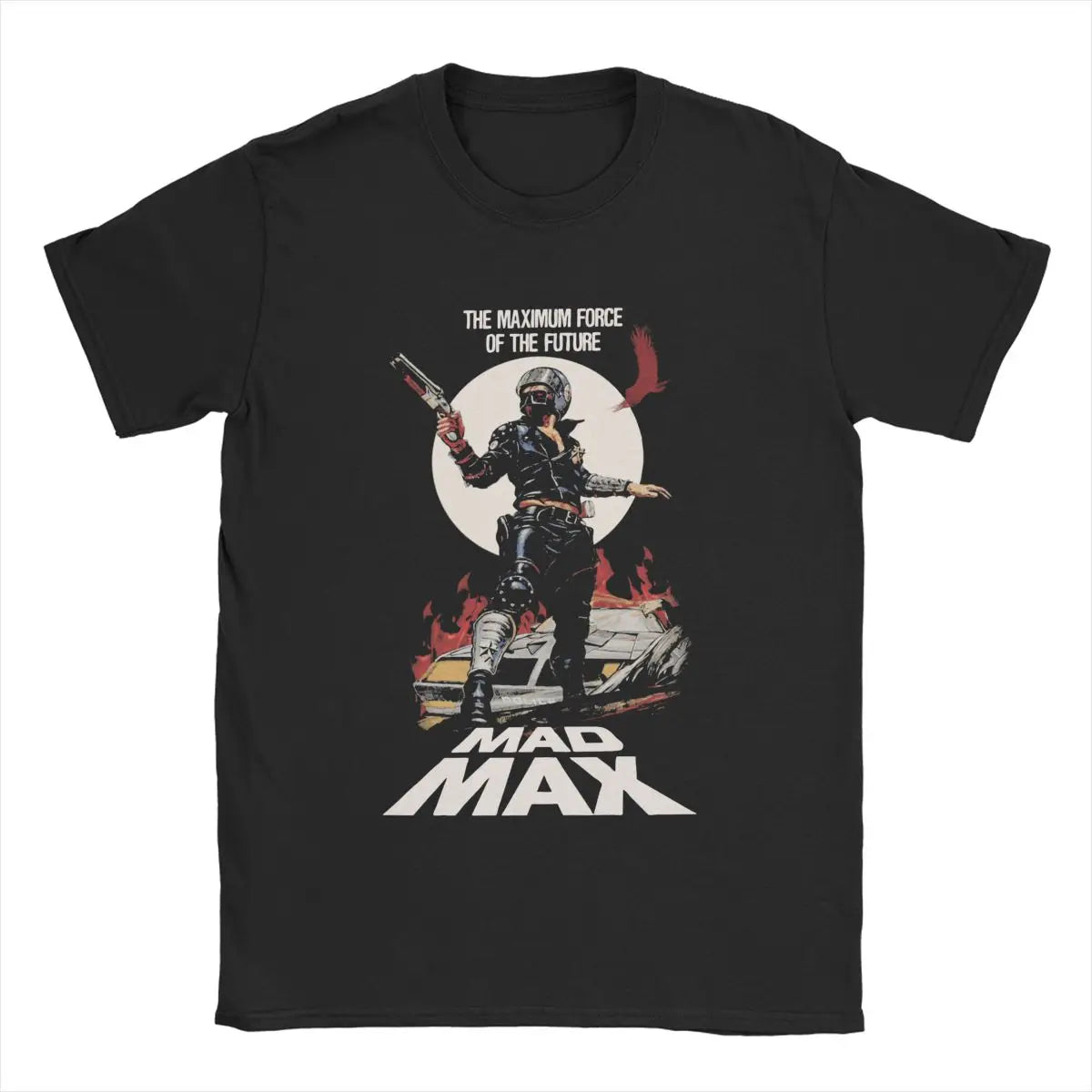 Mad Max Rockatansky George Miller T Shirts Men's Pure Cotton Vintage T-Shirt Crewneck Tee Shirt Short Sleeve Tops Printing - reetell