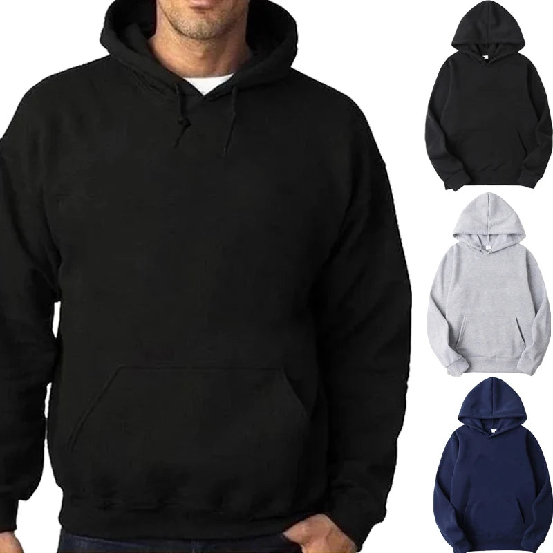 Men's Hoodies Casual Sports Pullover Fitness Jogger Tops Hot Sale Sweatshirt Hoodies 10 Color - reetell