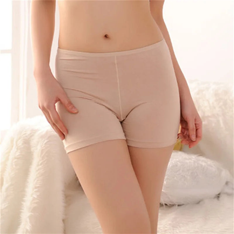 Soft Cotton Seamless Safety Short Pants Summer Under Skirt Shorts Modal Ice Silk Breathable Short Tights Polyester Underwear - reetell