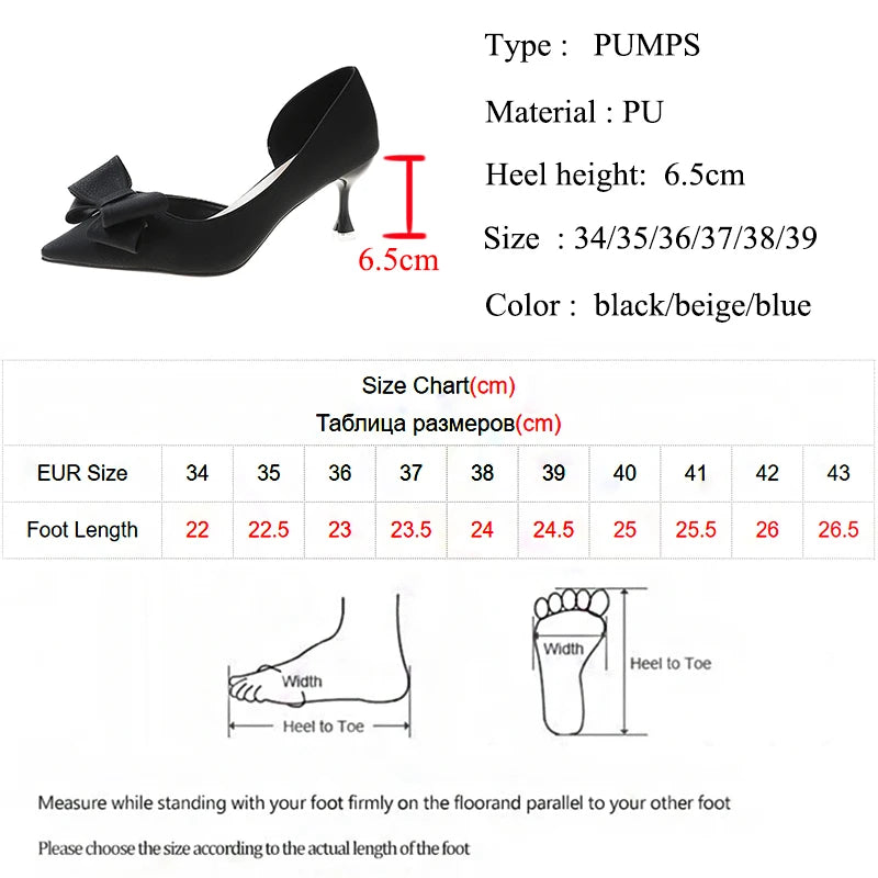 2024 New Bowknit Thin Heels Pumps Women Blue Elegant Slip-On Party Shoes Woman Summer Pointed Toe Solid Color High Heels Shoes - reetell