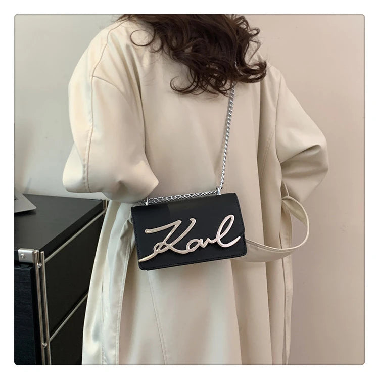 This Year's Popular Bags for Women New Fashion Letter Trend Shoulder Bag Ins Women's Crossbody Small Square Bag Наклонная Сумка - reetell