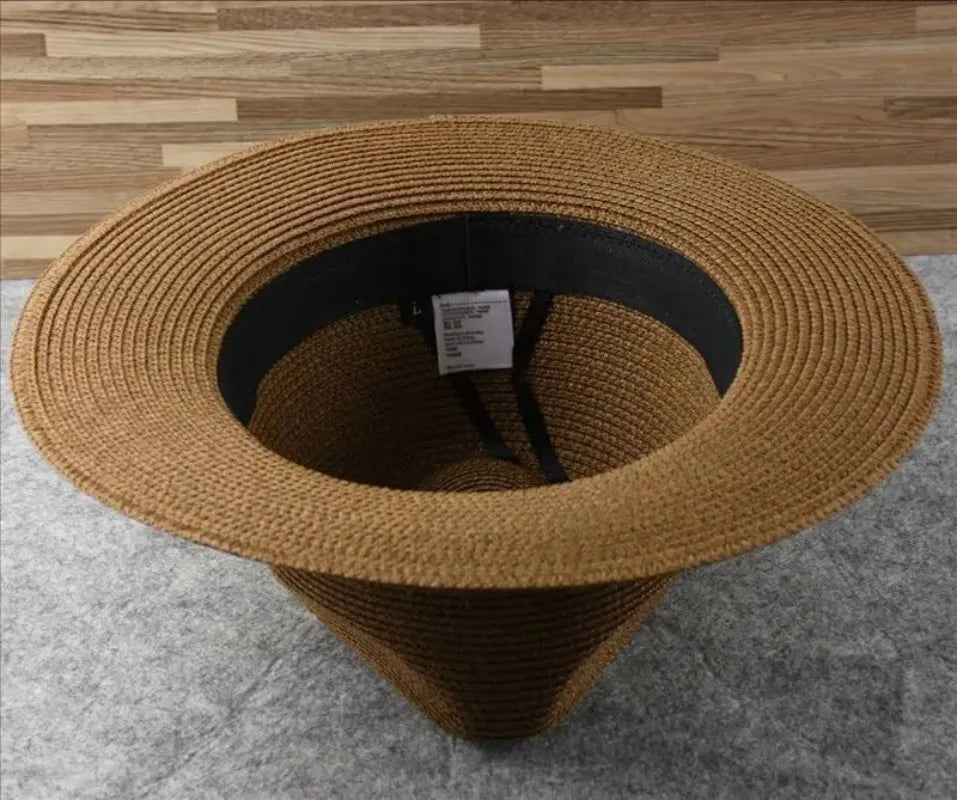 Large Size XL61-64cm Panama Hats Men Women Beach Wide Brim Straw Hat Lady Summer Sun Hats Plus Size Fedora Hat 55-57cm 58-60cm