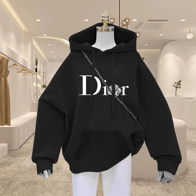 Women High Quality Casual Hoodies Harajuku Y2k Designer Ladies Luuxry Hooded Sweatshirt Female Vintage Trendy Pullovers Clothing - reetell