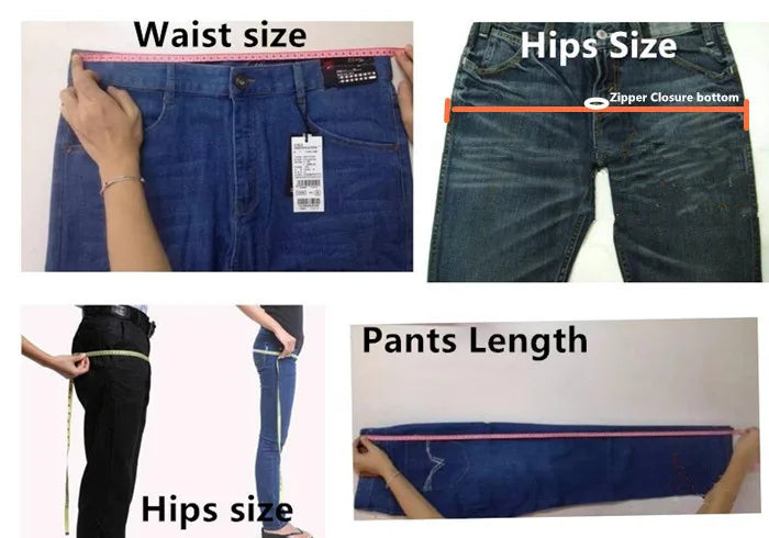 High Waisted Slim Fit Jeans Female Stretched Plus Size 150KG 6XL 7XL 8XL 9XL 5XL Lady150KG Denim Pants Oversized Women Trousers - reetell