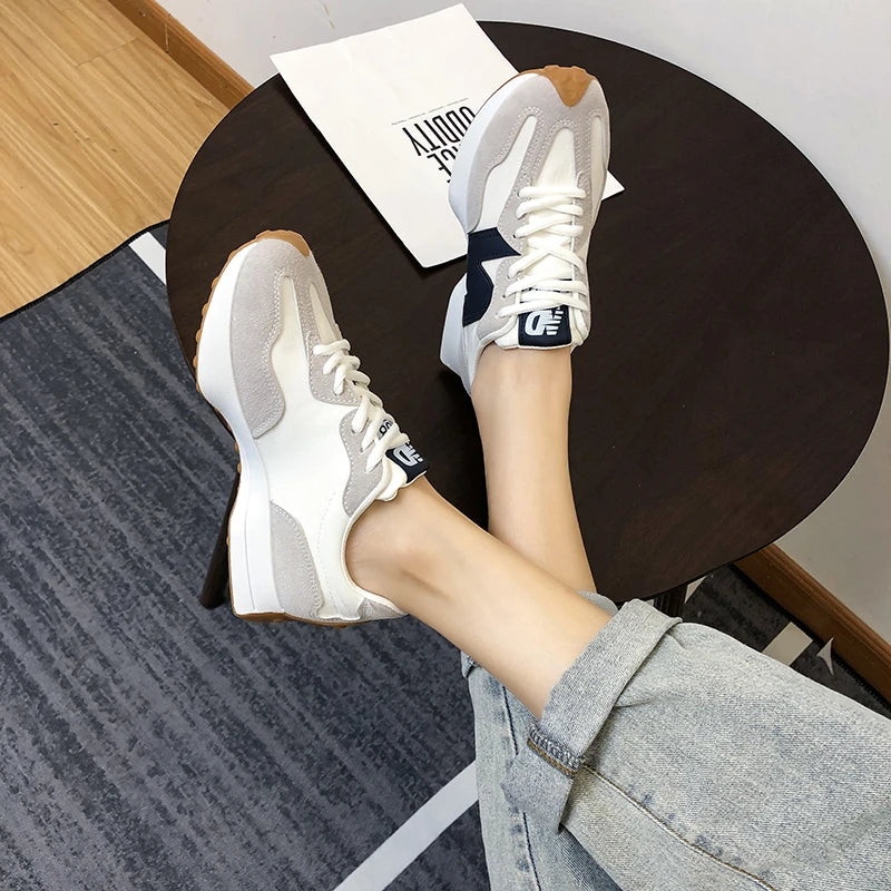 New Summer Shoes Designer Shoes Women's Causal Sneakers Woman Fashion Breathable Lace Up Sports Shoes for Women Platform Walking - reetell