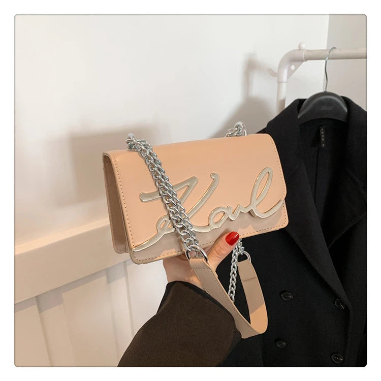 This Year's Popular Bags for Women New Fashion Letter Trend Shoulder Bag Ins Women's Crossbody Small Square Bag Наклонная Сумка - reetell