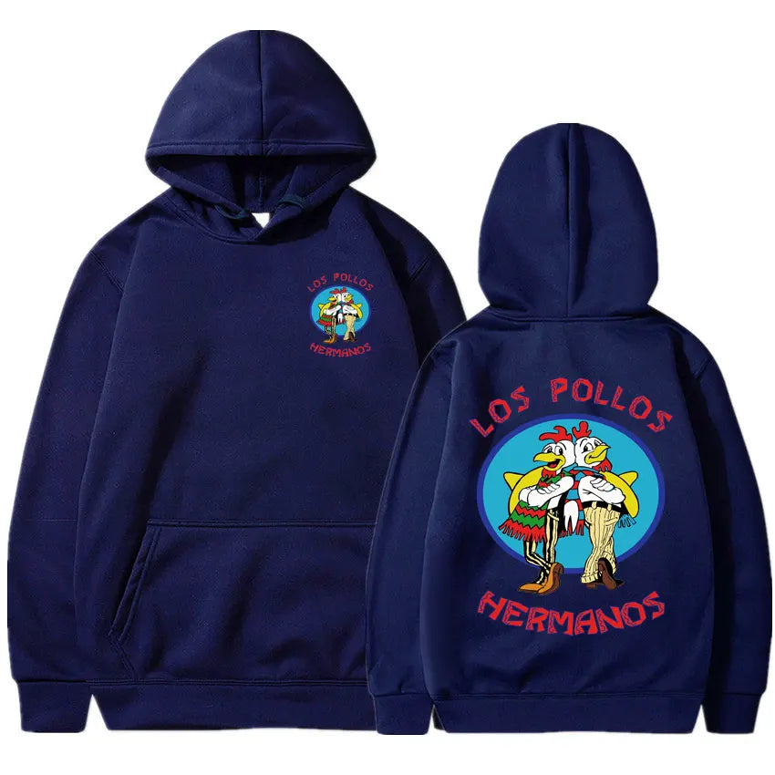 Breaking Bad Hoodie Los Pollos Hermanos Chicken Brothers Print Tracksuit Men Women Fashion Spring Autumn Fleece Loose Sweatshirt - reetell