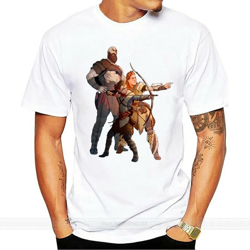 Horizon Zero Dawn T Shirt God Of War Horizon Zero Dawn T-Shirt Male Graphic Tee Shirt Basic Awesome Short Sleeves 6xl Tshirt - reetell