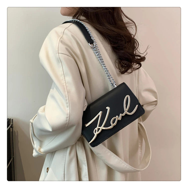 This Year's Popular Bags for Women New Fashion Letter Trend Shoulder Bag Ins Women's Crossbody Small Square Bag Наклонная Сумка - reetell