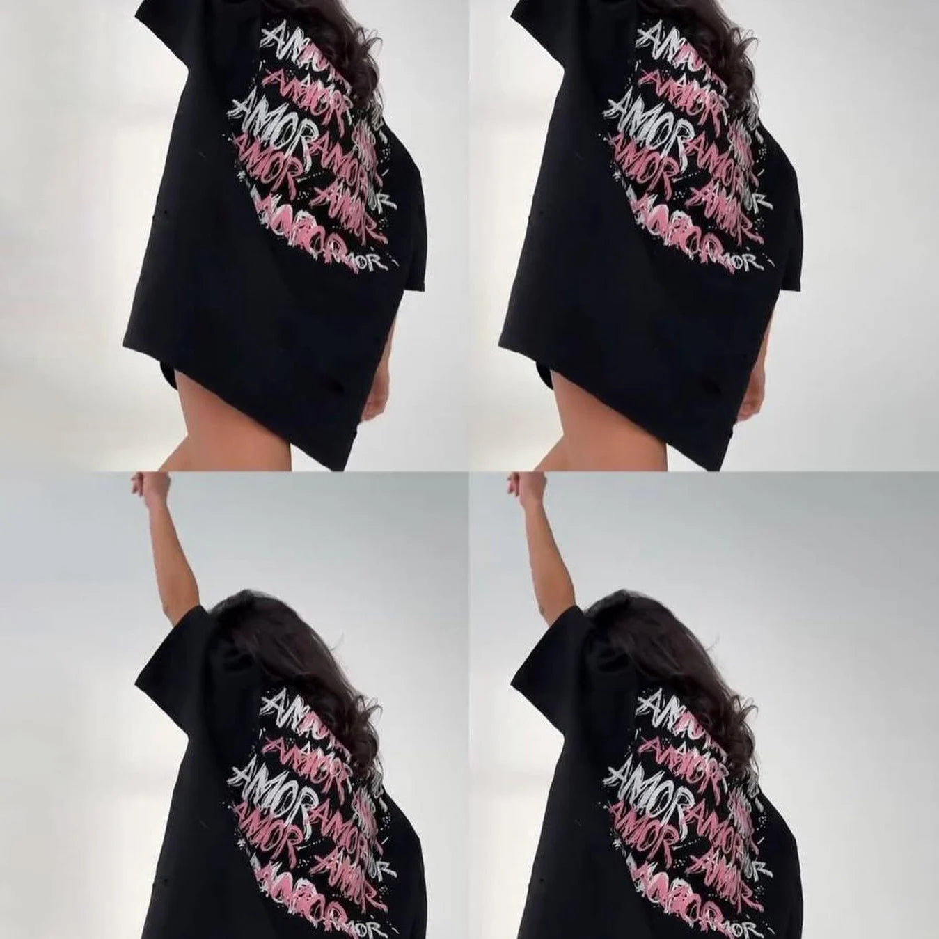 Summer Loose Oversized Tops Casuales Letter Print T Shirt Femme 2024 Spring Sunmer News Fashion Street Short Sleeve O-Neck Tees - reetell