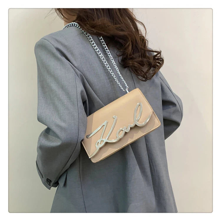 This Year's Popular Bags for Women New Fashion Letter Trend Shoulder Bag Ins Women's Crossbody Small Square Bag Наклонная Сумка - reetell