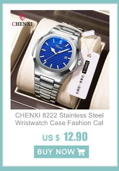 Chenxi 976 Leather Chronograph Date Men's Phase Of The Moon Timing Business Luminous Quartz Watch Relojes para hombres